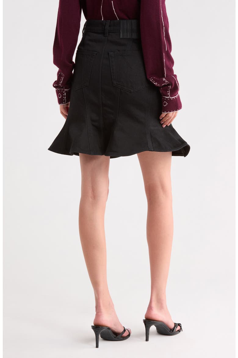Fluted Miniskirt, Alternate, color, BLACK