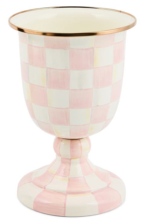 Rosy Check Pedestal Vase