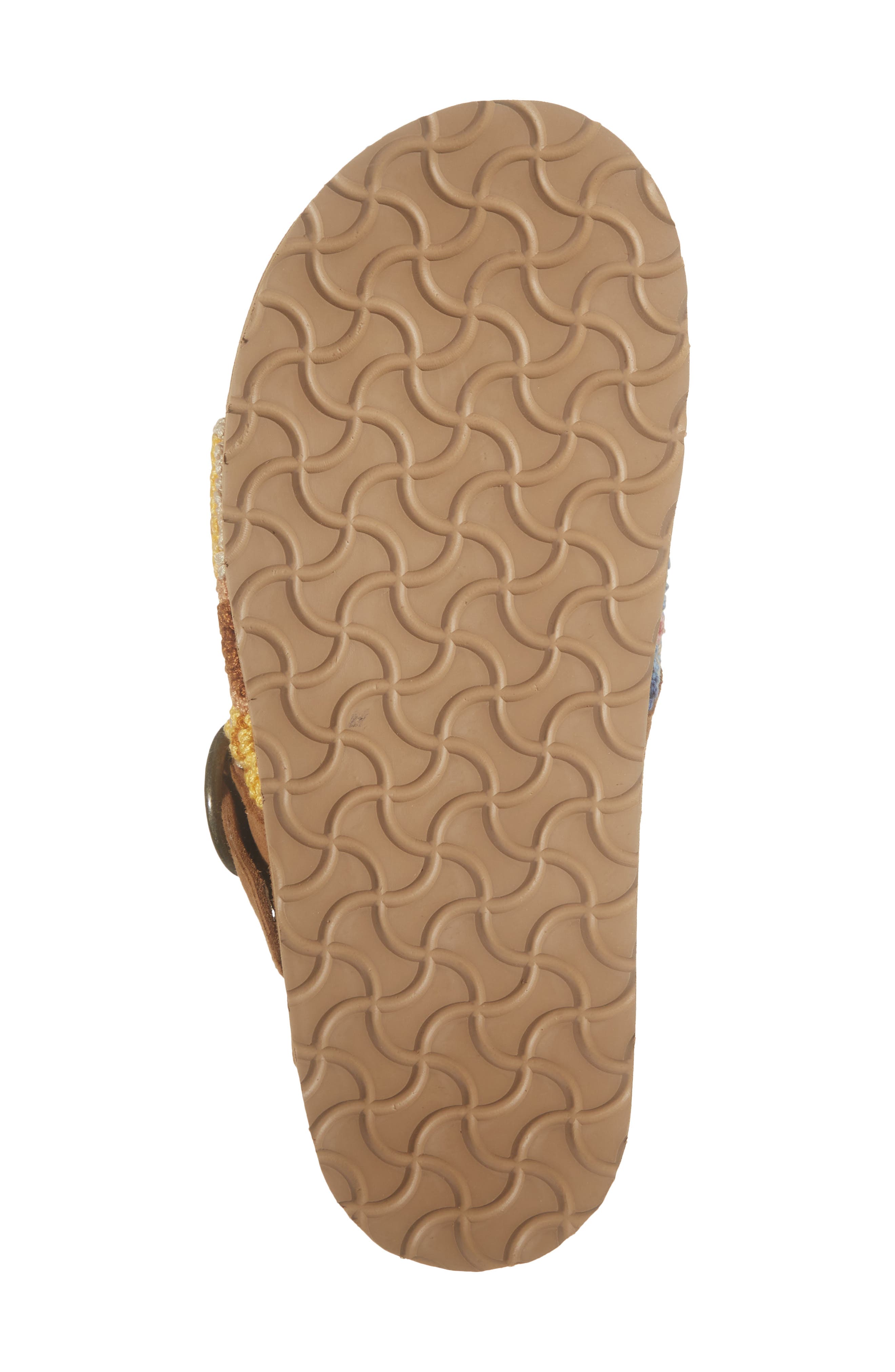 Laidback London Drift French Knot Slide Sandal, Alternate, color, Mustard Suede / Multi