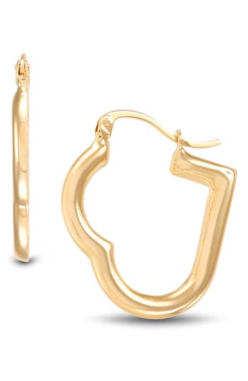 Frankie & Zoe Heart Tube Hoop Earrings