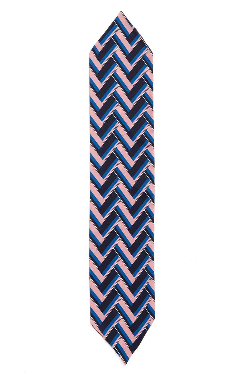 Cara Chevron Skinny Scarf, Alternate, color, 