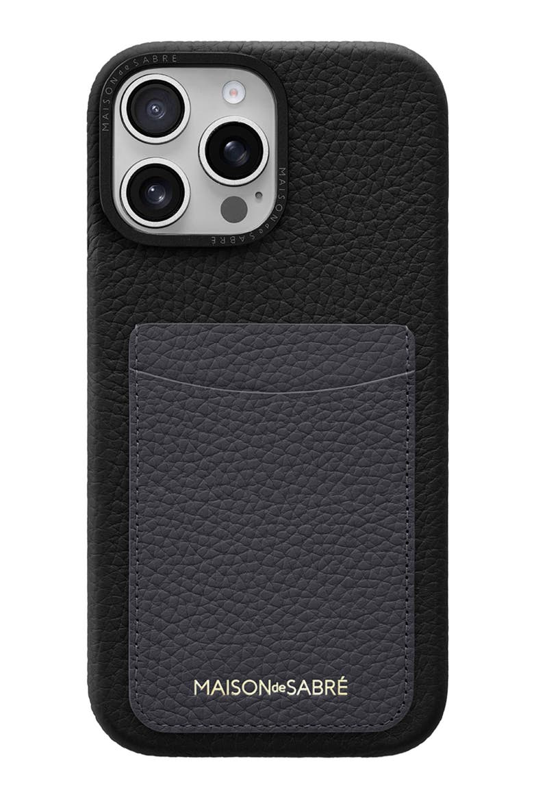 Card Phone Case iPhone 16 Pro, Main, color, Graphite Caviar