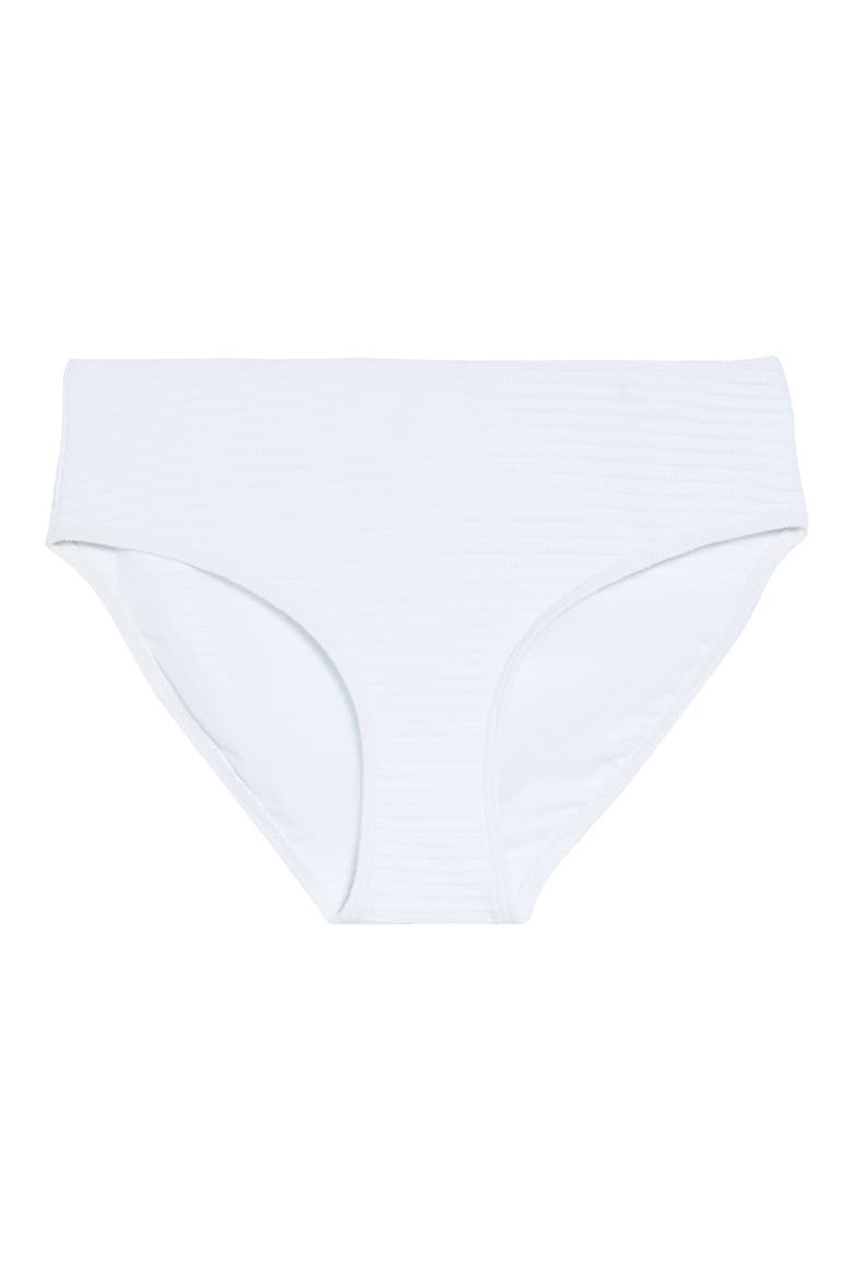 Textured Bikini Bottoms, Alternate, color, WHITE