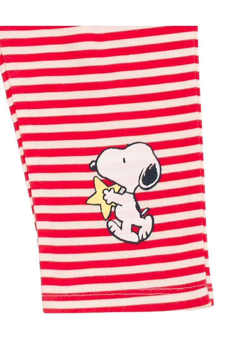 Christmas Bodysuit Pants and Hat Set, Alternate, color, Snoopy Cream Red