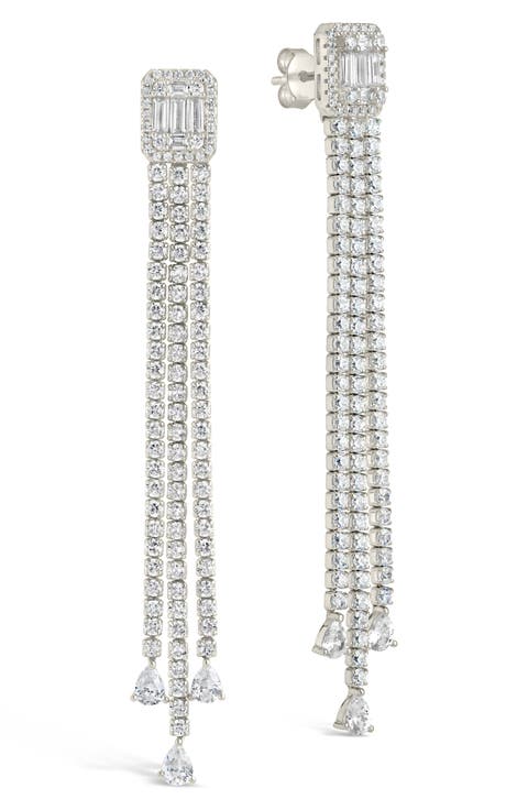 Naomi Cubic Zirconia Drop Earrings