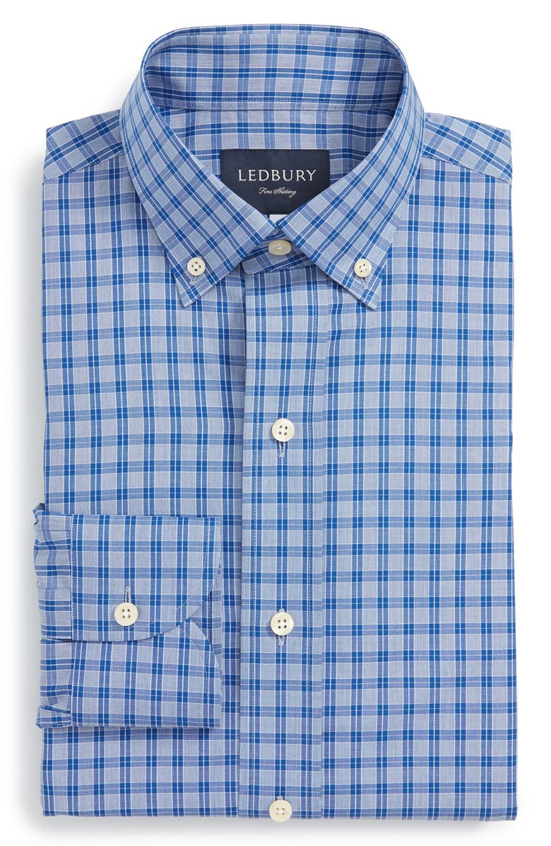 Ledbury 'Rhea' Classic Fit Check Dress Shirt, Main, color,