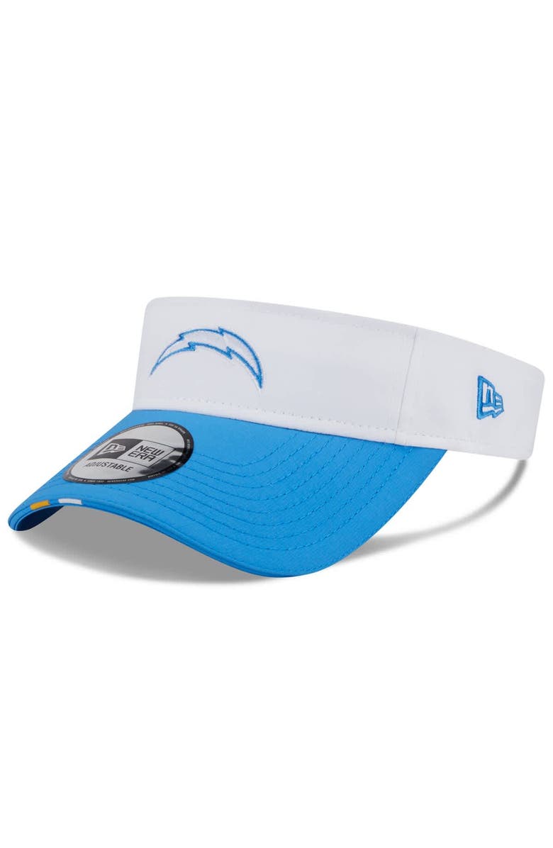 New Era Men's New Era White/Powder Blue Los Angeles Chargers 2025 NFL Training Camp Adjustable Visor, Main, color, White