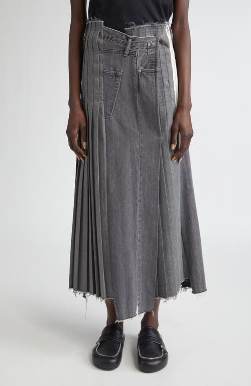 KURO Remake Denim Mark VI Maxi Skirt in Black Assort  product