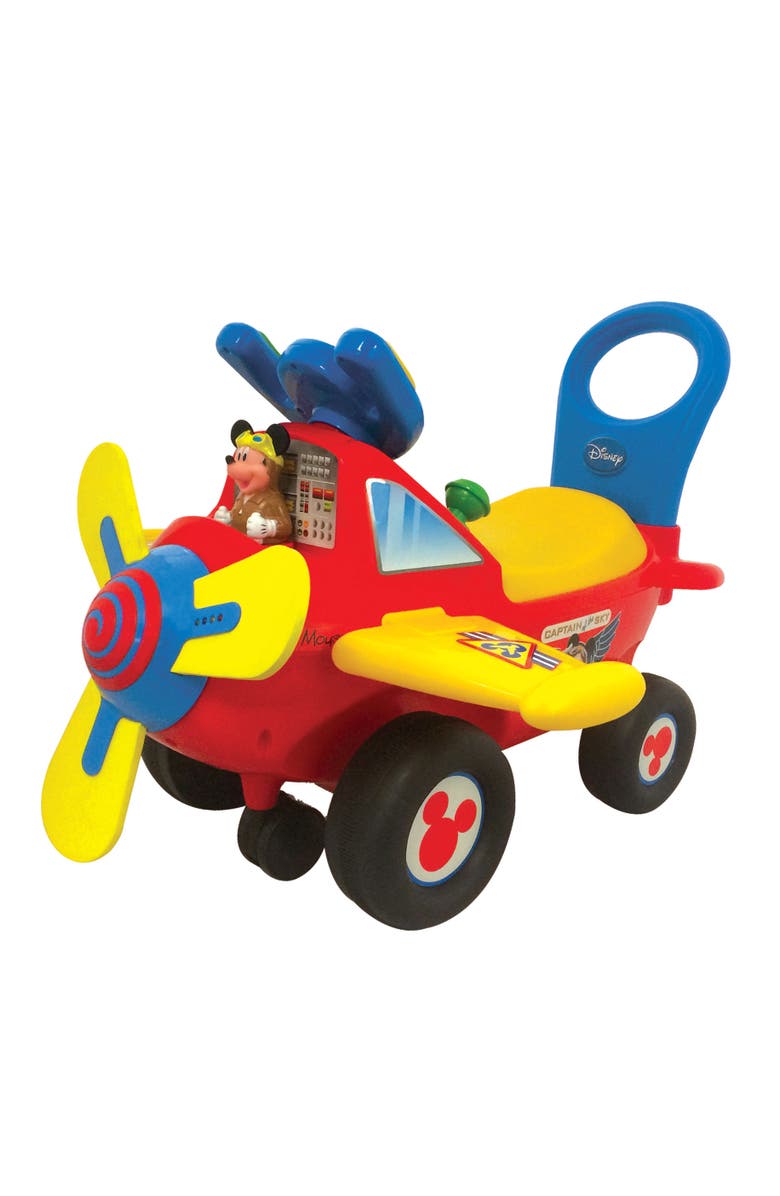 Kiddieland Disney Mickey Mouse Clubhouse Plane Ride-On, Main, color, Multicolored