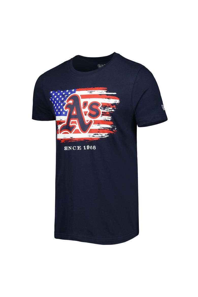 Men's New Era Navy Oakland Athletics 4th of July Jersey T-Shirt, Alternate, color, Navy
