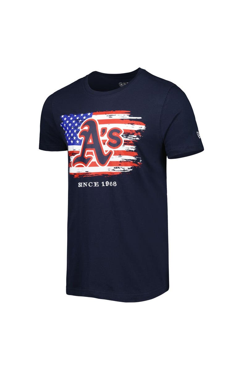 New Era Men's New Era Navy Oakland Athletics 4th of July Jersey T-Shirt, Alternate, color, 