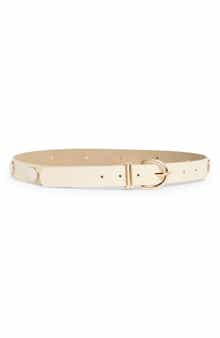 Steve Madden Dome Stud Faux Leather Belt