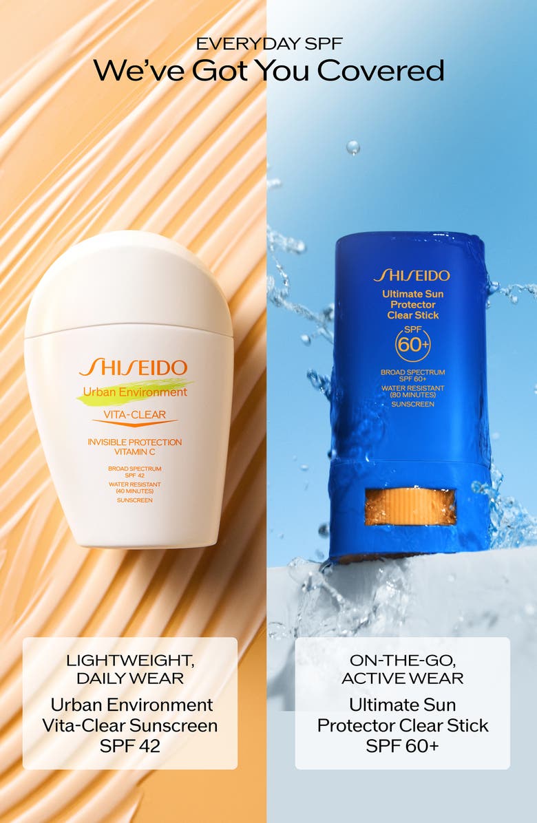 Shiseido Urban Environment Vita-Clear Broad Spectrum SPF 42 Sunscreen, Alternate, color,