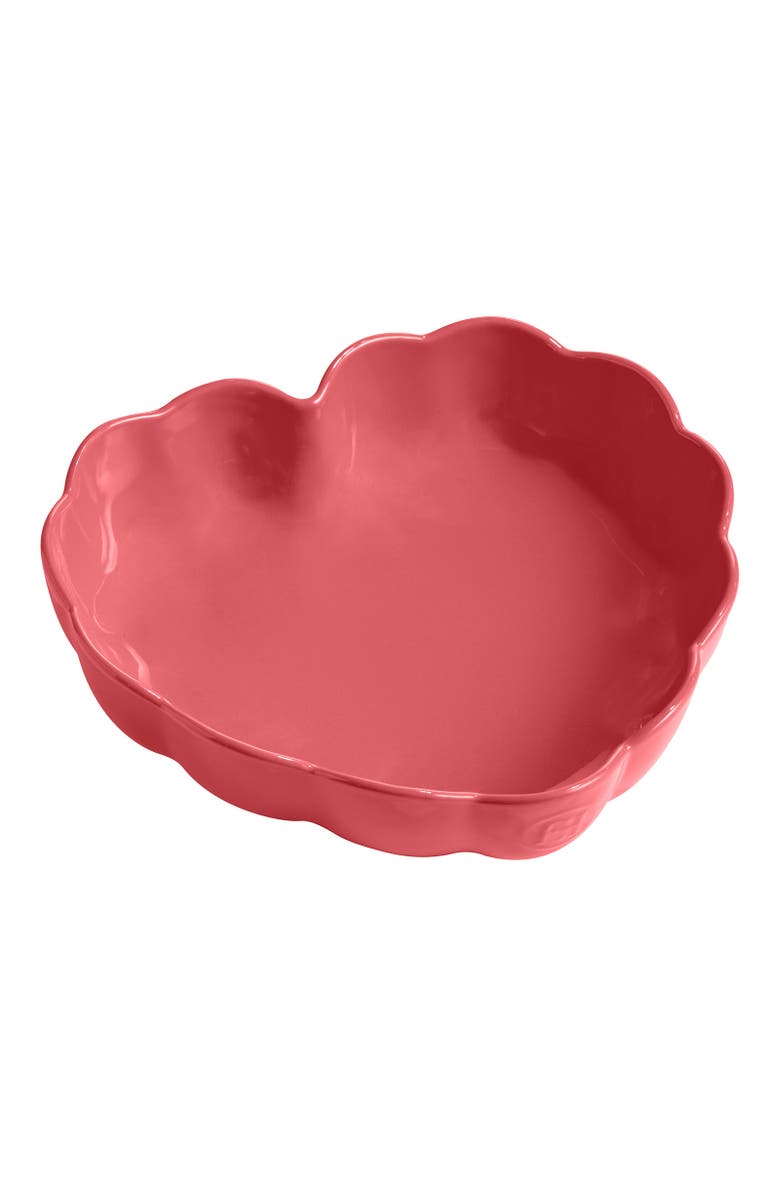 Emile Henry Madeleine Heart Shaped Cake Dish, Alternate, color, Rose