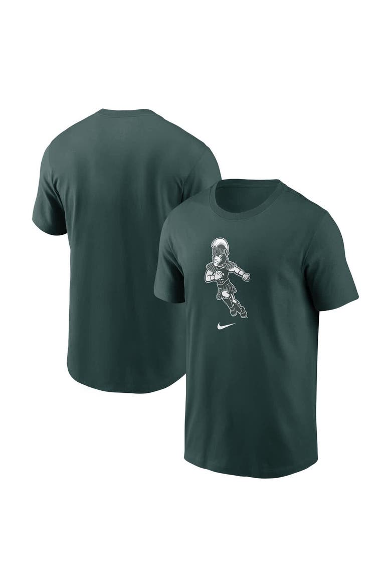 Men's Nike Green Michigan State Spartans Football Sparty Sport T-Shirt, Main, color, Green