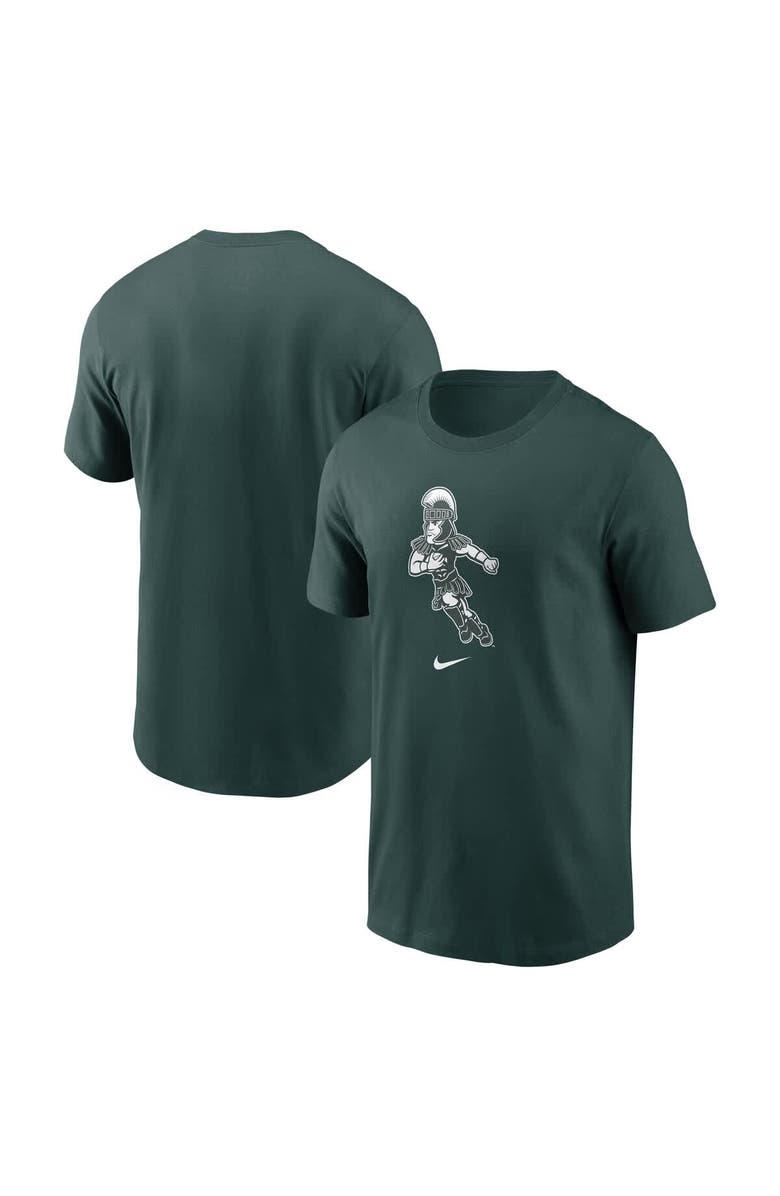 Nike Men's Nike Green Michigan State Spartans Football Sparty Sport T-Shirt, Main, color, Green