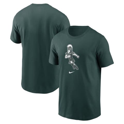 Men
s Nike Green Michigan State Spartans Football Sparty Sport T-Shirt
