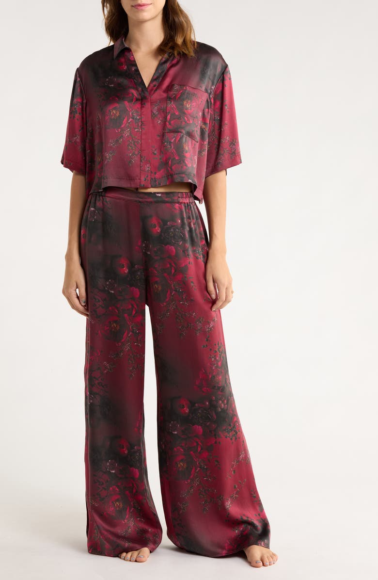 Lunya x Putnam Designs Washable Silk Pajamas, Main, color, Rouge Rev