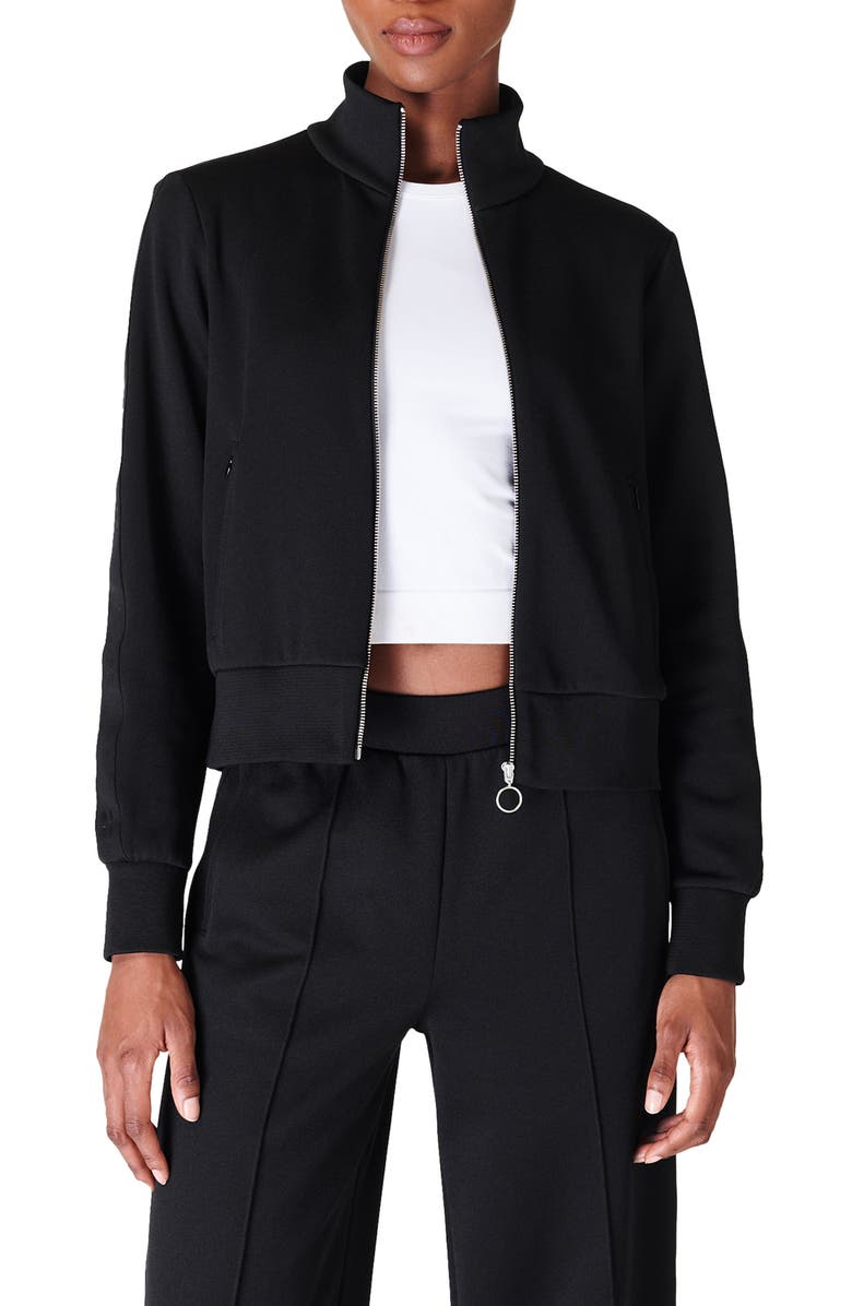 Sweaty Betty Retro Tricot Zip Jacket, Main, color, 