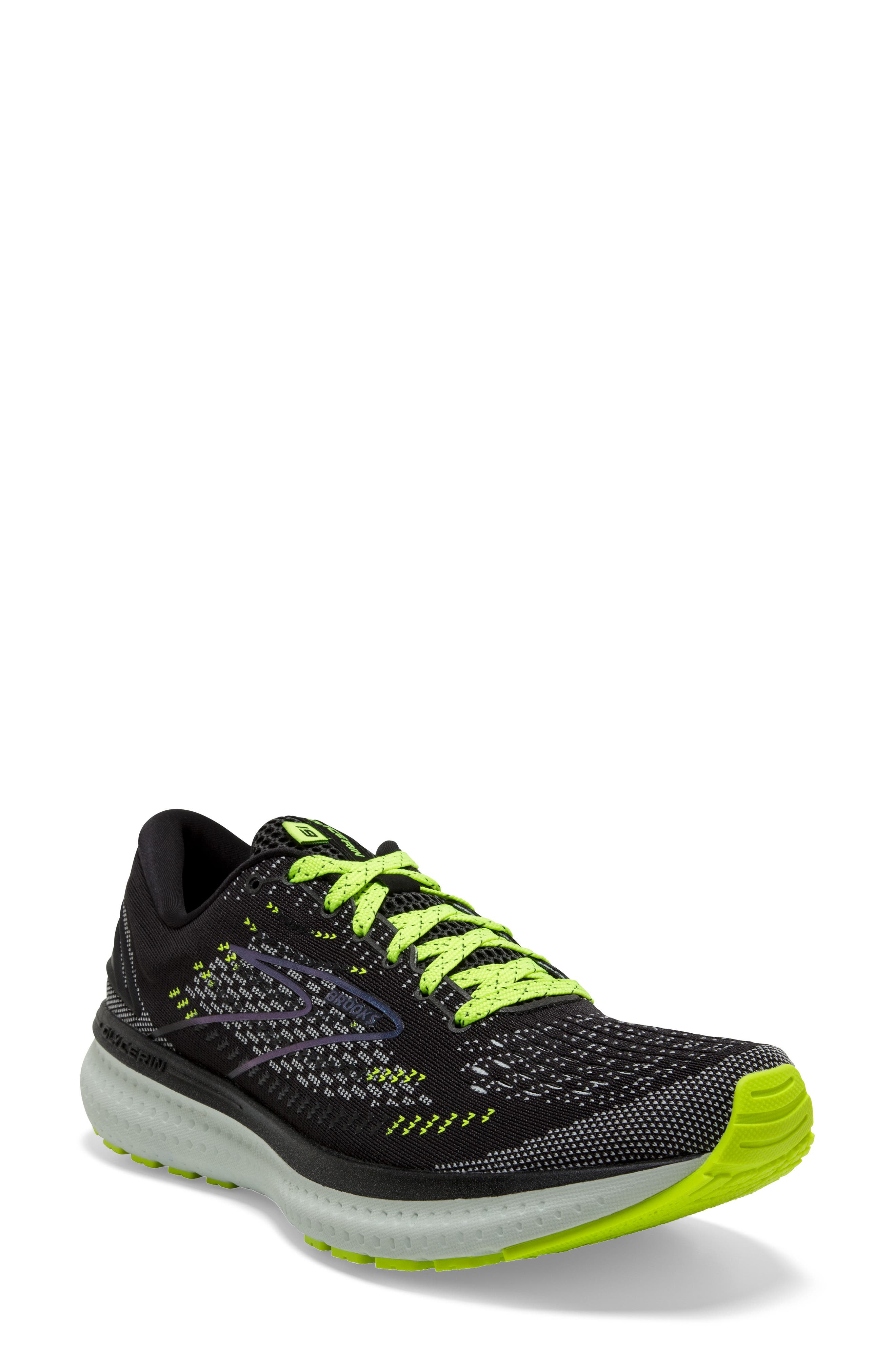 Glycerin 19 Running Shoe, Main, color, BLACK/ NIGHTLIFE/ SPA BLUE