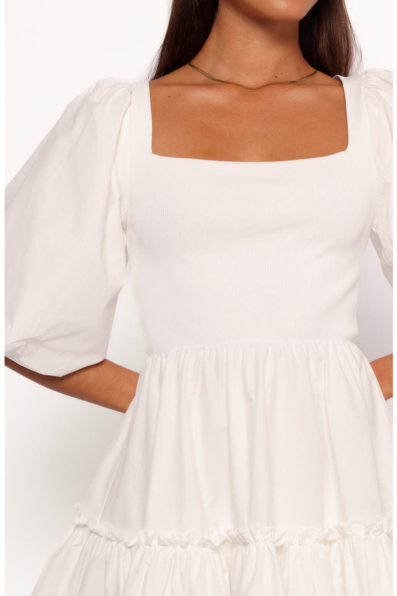 Meredith Fit & Flare Minidress, Alternate, color, WHITE