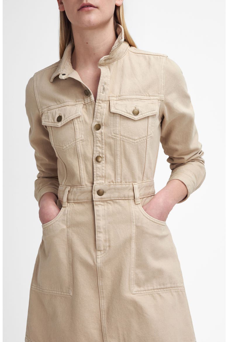 Marnie Long Sleeve Denim Dress, Alternate, color, WHITE PEPPER