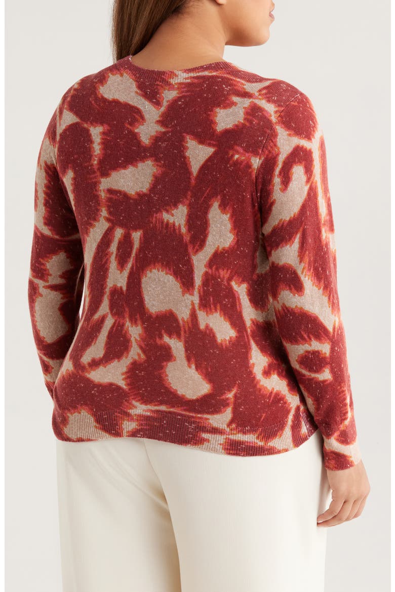 Abstract Animal Supersoft Sweater, Alternate, color, SPICE MULTI