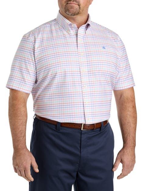 Big & Tall  Non-Iron Plaid Oxford Sport Shirt