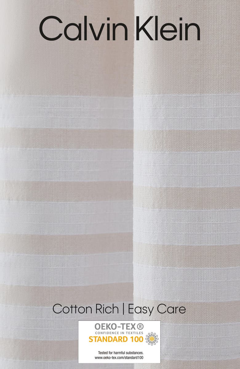 Calvin Klein Modern Stripe Shower Curtain, Alternate, color,