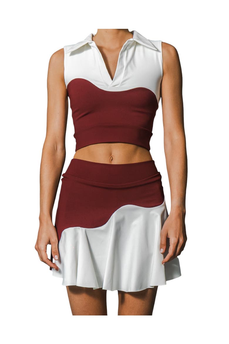 Gio Wave Top, Main, color, Burgundy-Chantilly