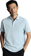 Charles Tyrwhitt Solid Short Sleeve Cotton Tyrwhitt Pique Polo