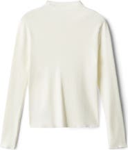 MANGO Fitted Mock Neck Sweater