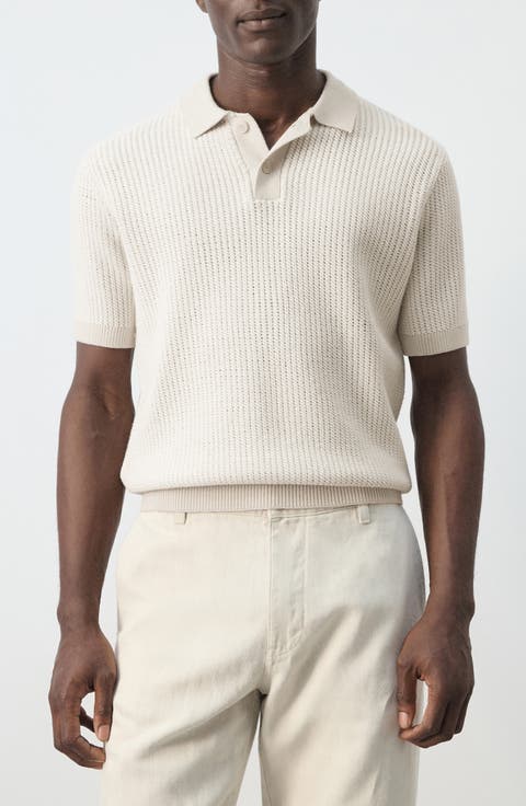 Textured Knit Polo
