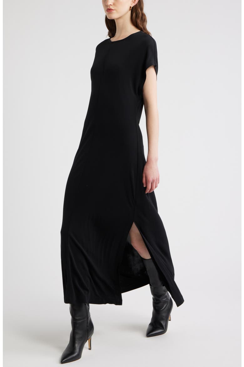 Dolman Sleeve Maxi Dress, Alternate, color, BLACK