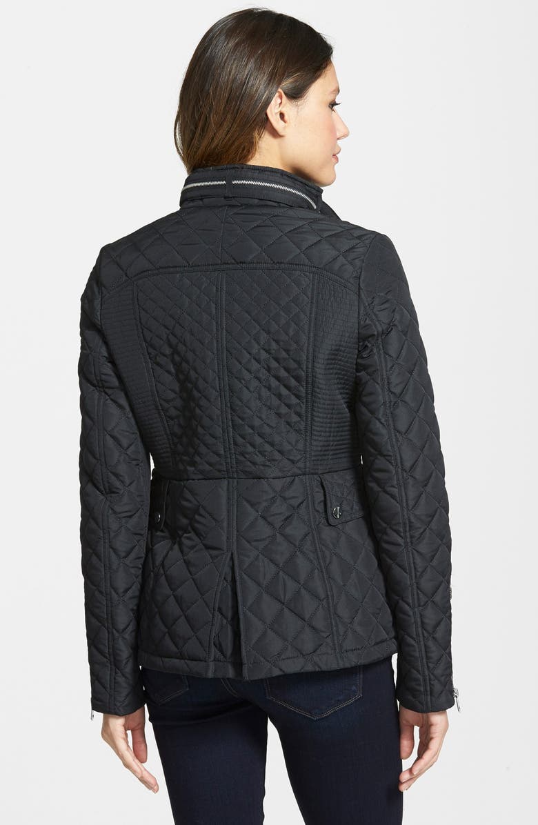 French Connection Stand Collar Quilted Jacket, Alternate, color,