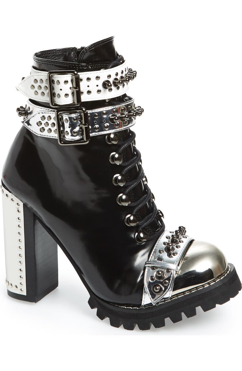 Jeffrey Campbell Scorpius Armored Lug Boot, Main, color,