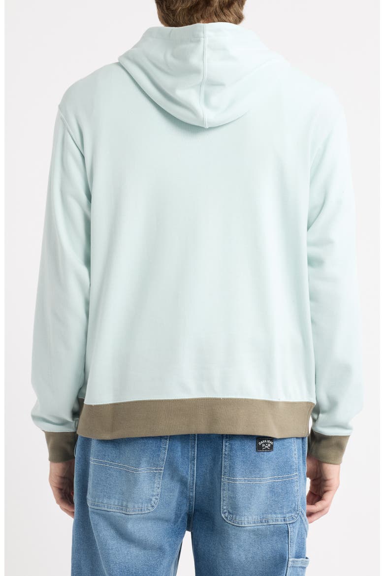 Leander Fleece Hoodie, Alternate, color, LIGHT DENIM