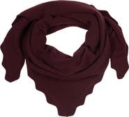 Echo Scallop Knit Triangle