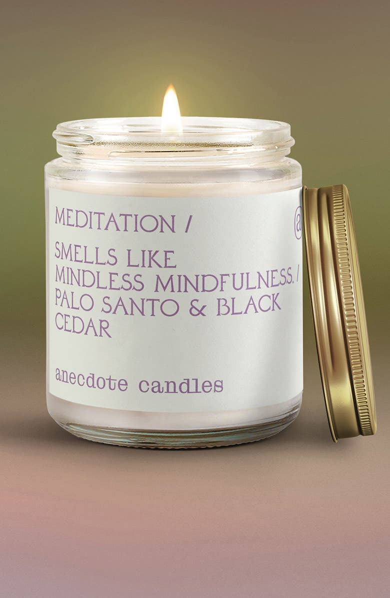 ANECDOTE CANDLES Meditation Candle, Alternate, color, Cream