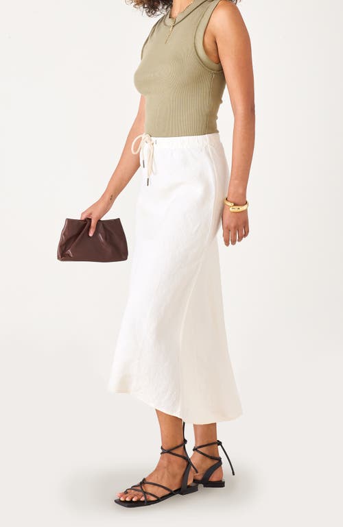 Voyageur By Mersea Aix Linen Maxi Skirt In Green