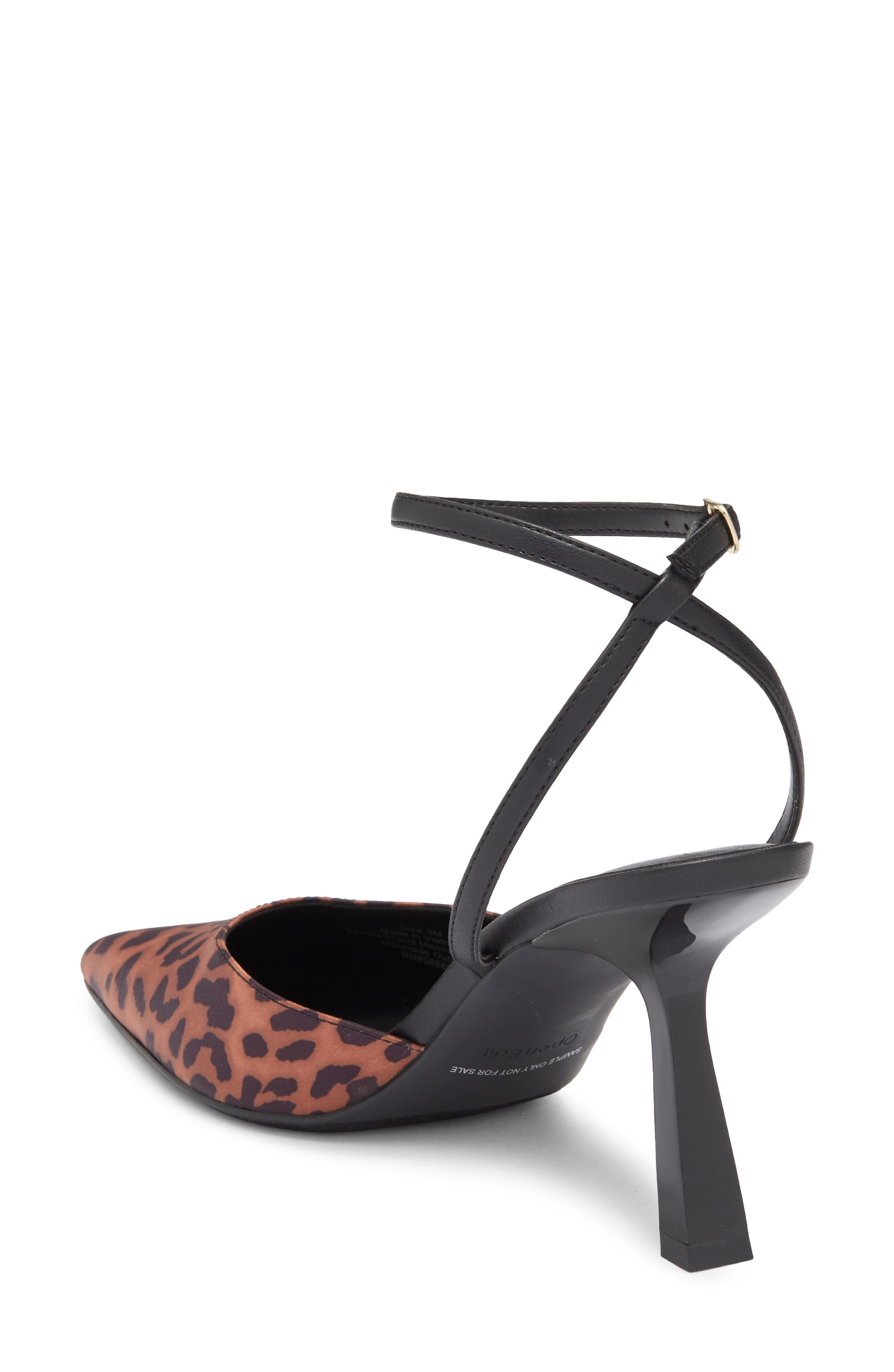Neesha Ankle Strap Pump, Alternate, color, TAN MULTI LEOPARD