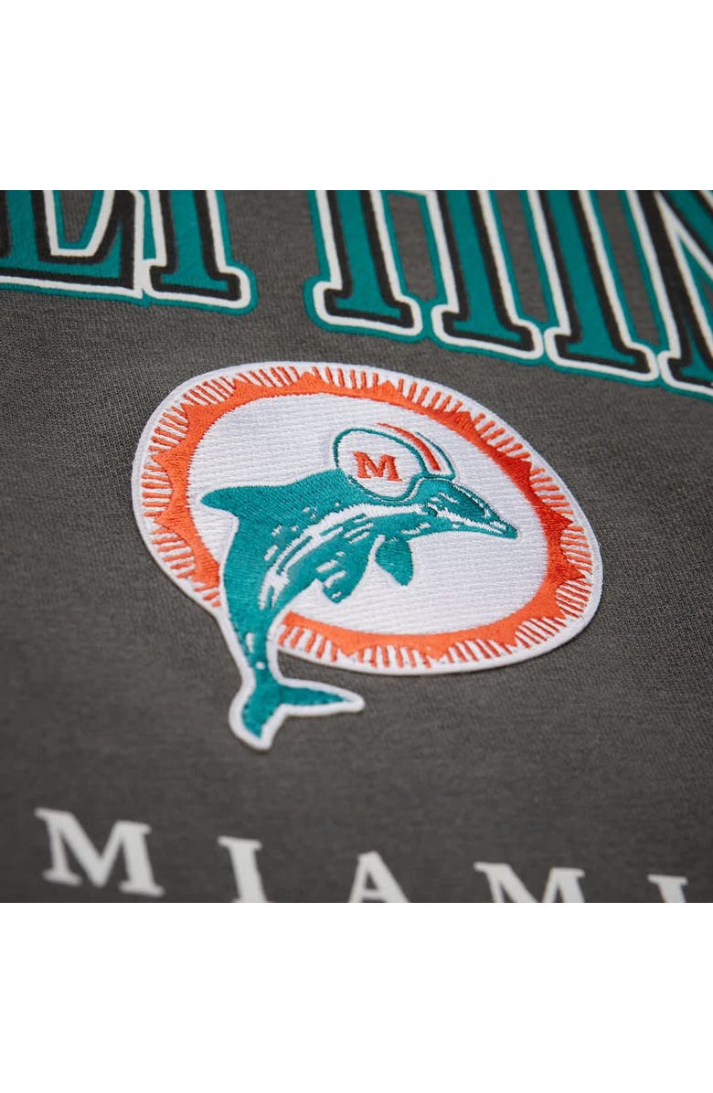 Mitchell & Ness Gray Miami Dolphins Slot Pullover Hoodie, Alternate, color, Gray