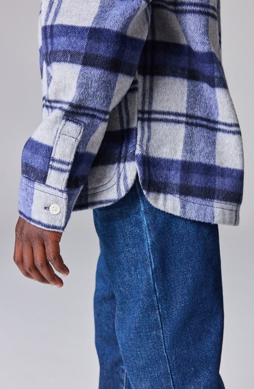 Smallsaints By Allsaints Kids' Plaid Flannel Button-up Shirt & T-shirt Set In Blue