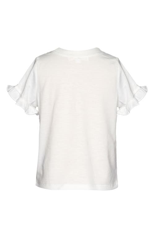 Truly Me Kids' Give Thanks Graphic T-shirt In White