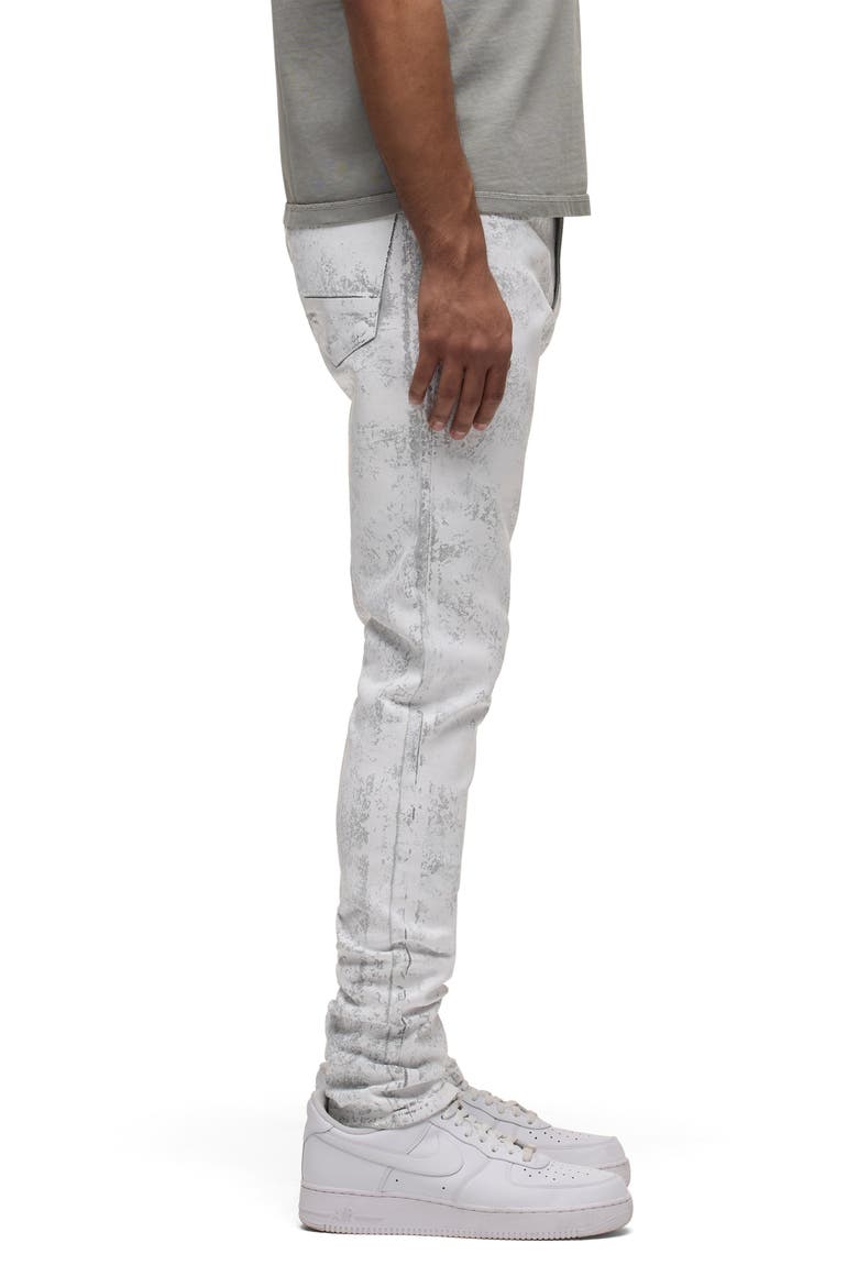 Zack Skinny Stretch Jeans, Alternate, color, WHITE SHATTER