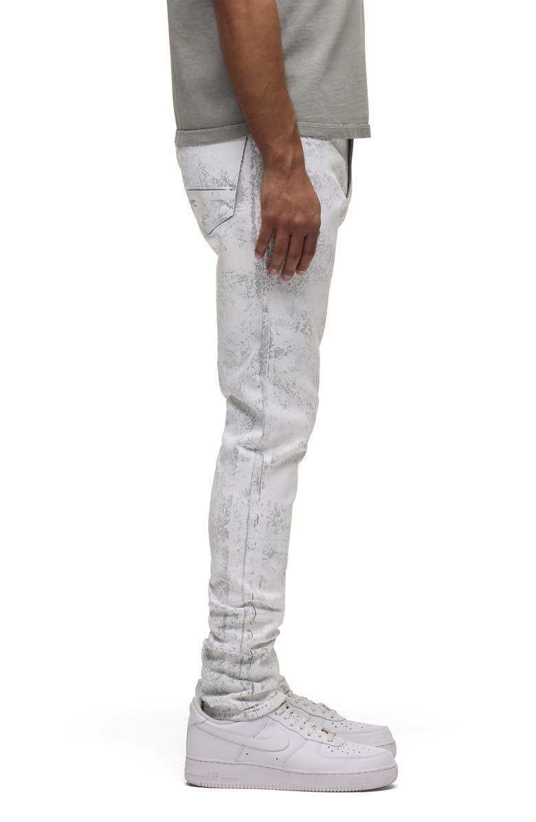 Hudson Jeans Zack Skinny Stretch Jeans, Alternate, color, White Shatter