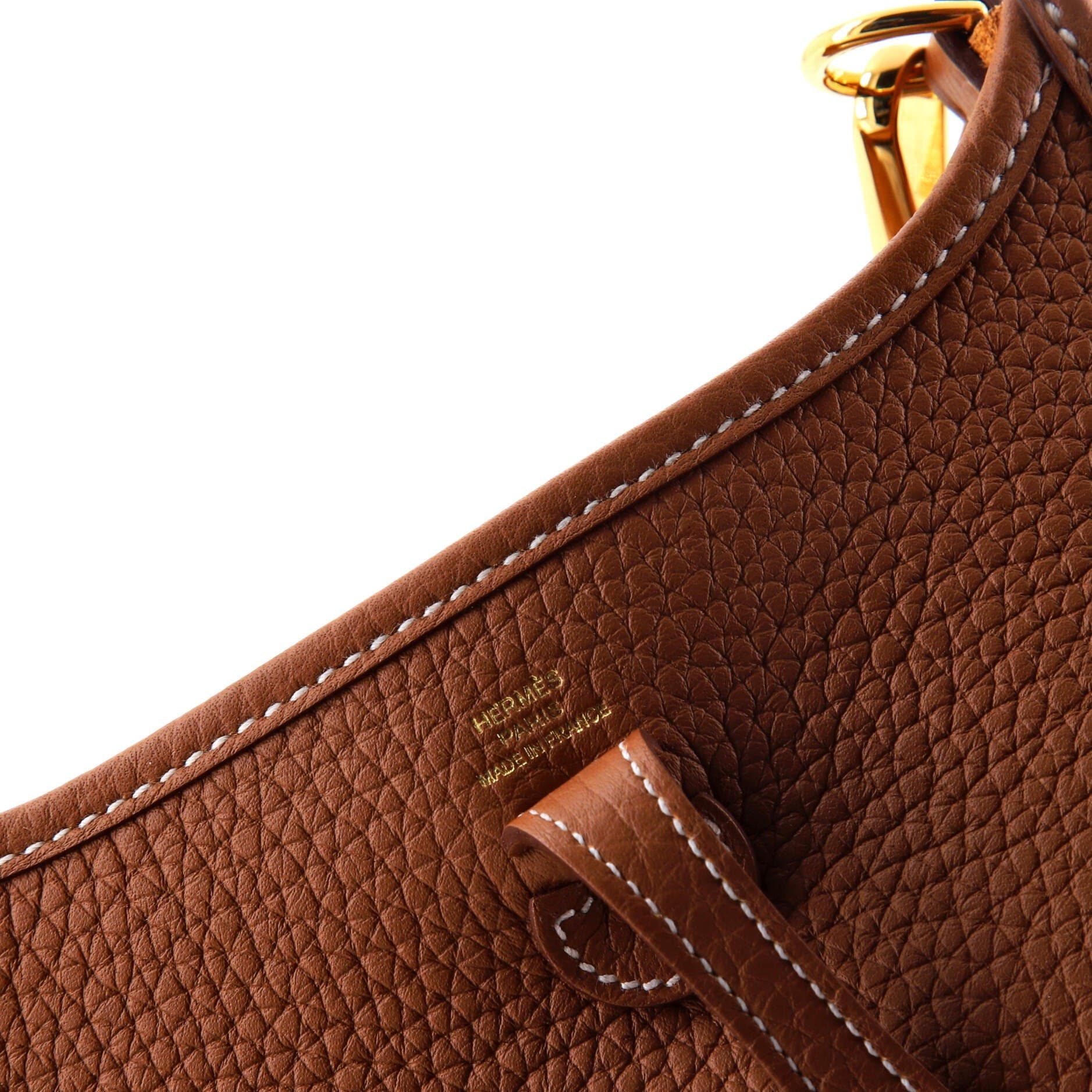 Pre-Owned Hermes Evelyne Bag Gen III Clemence TPM, Alternate, color, Gold