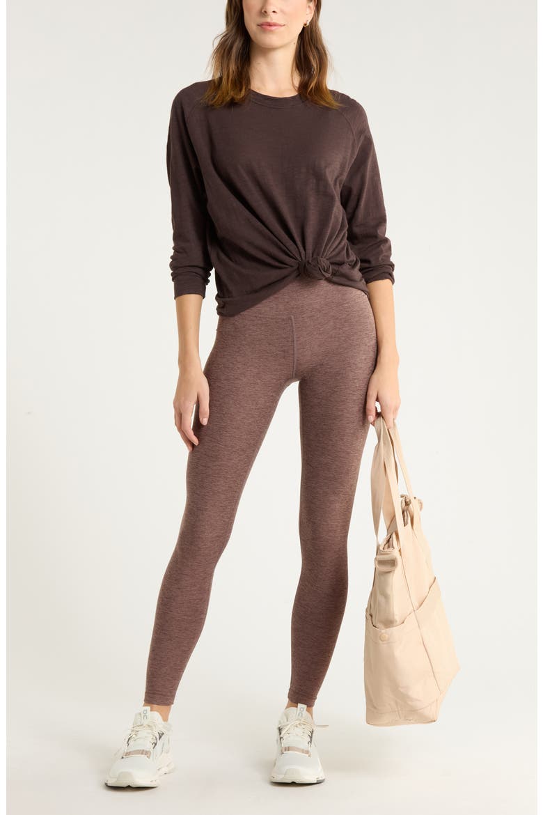 Relaxed Washed 2.0 Long Sleeve Slub Tee, Alternate, color, BROWN MOLE