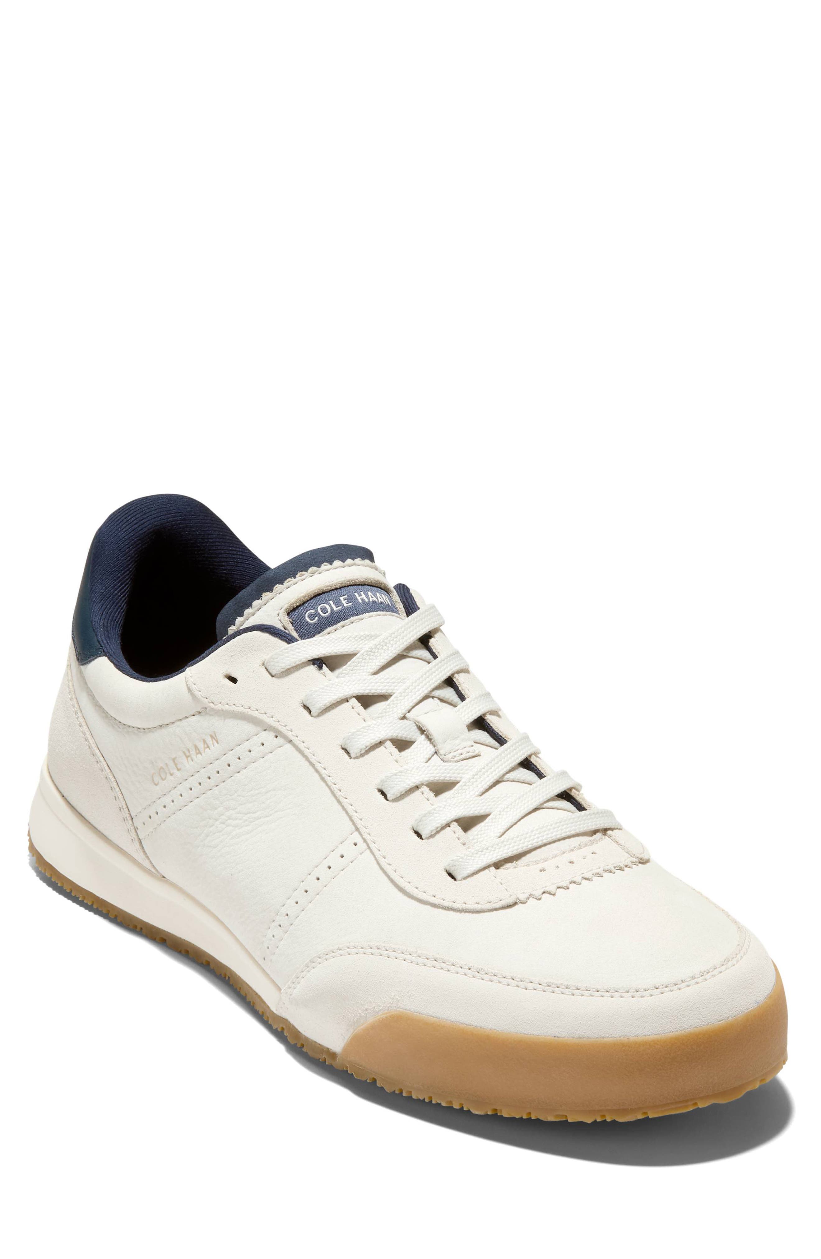 Cole Haan GrandPro Slimline Sneaker, Main, color, Ivory Nubuck / Silver Birch