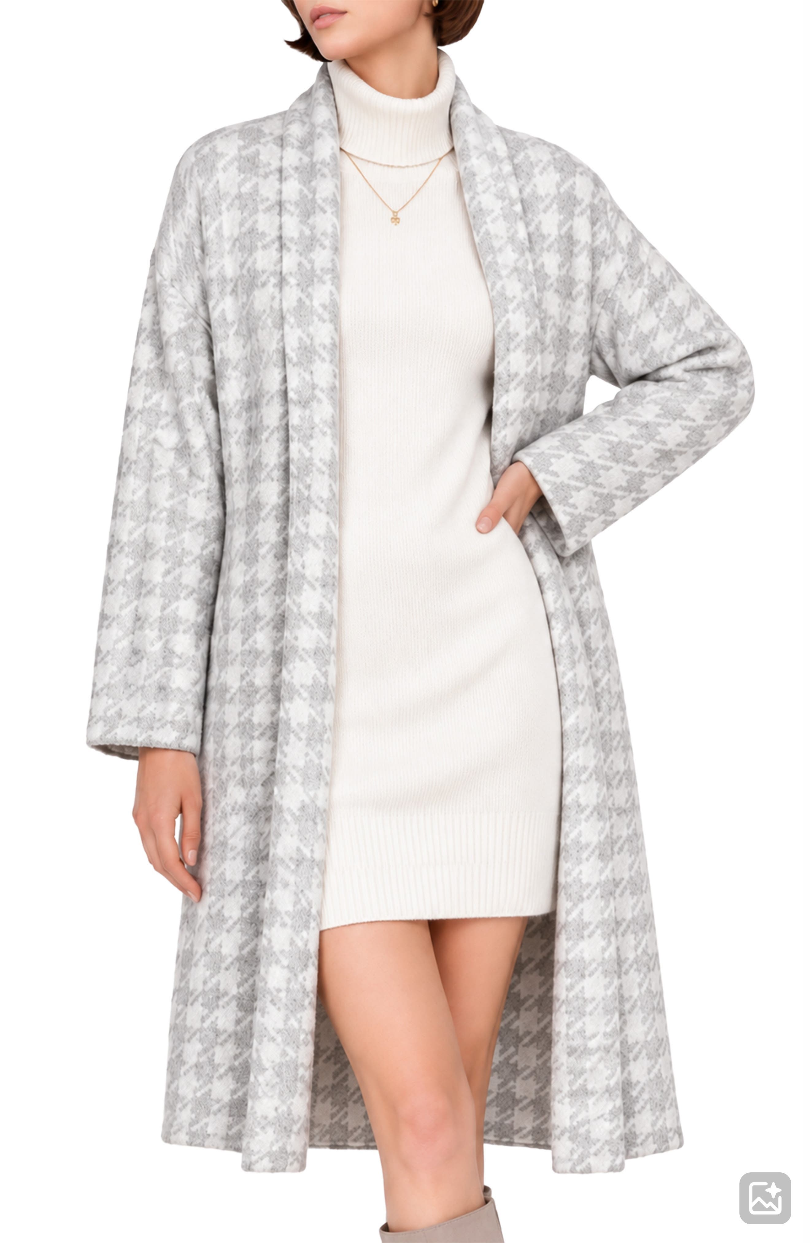 HOUNDSTOOTH GREY COMBO